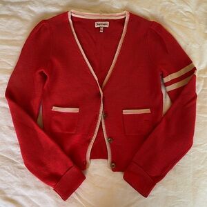 Red Knit Juicy Couture Cardigan